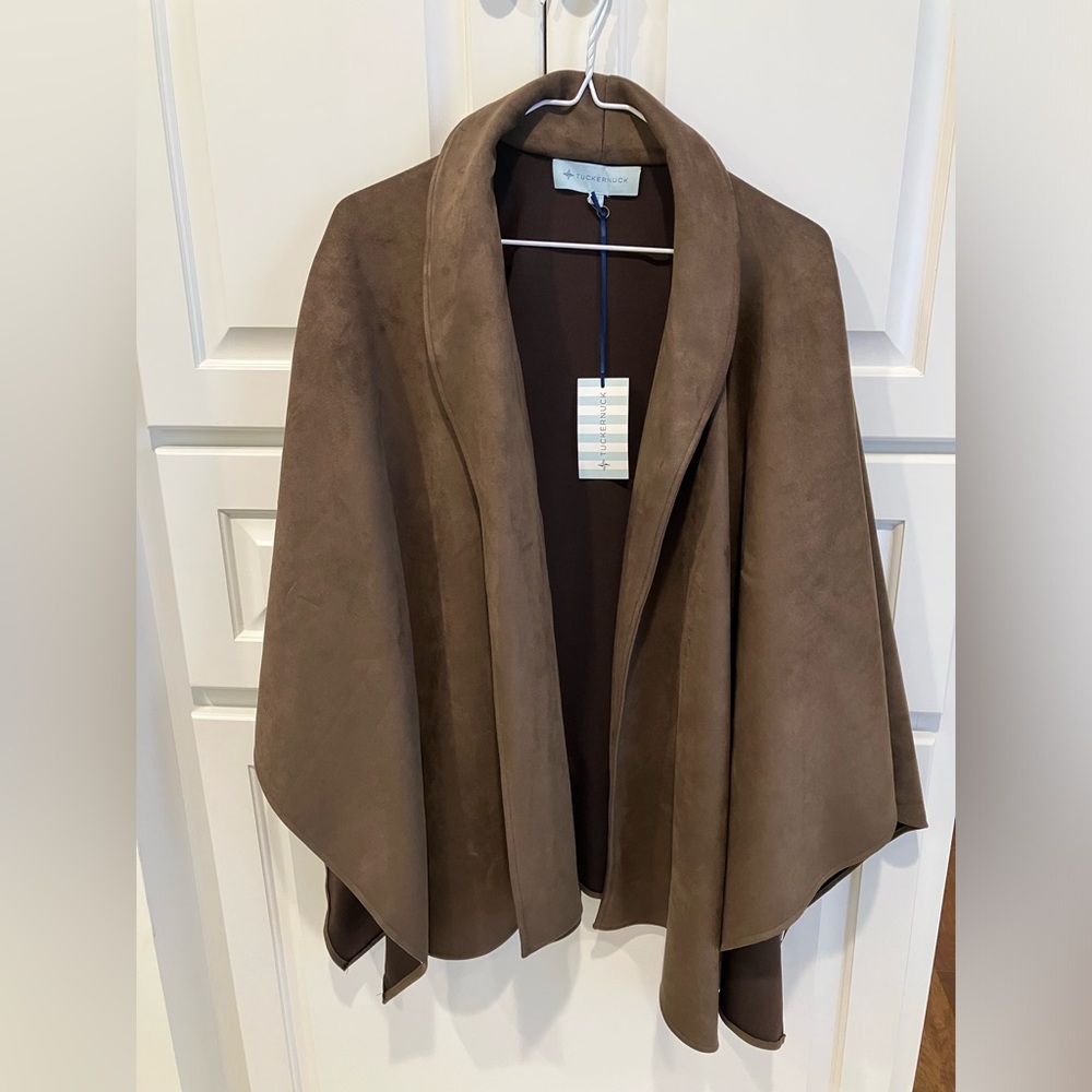 NWT Tuckernuck collared suede cape